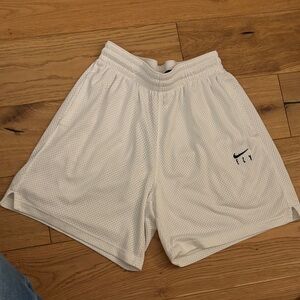 Nike white mesh basketball Shorts
